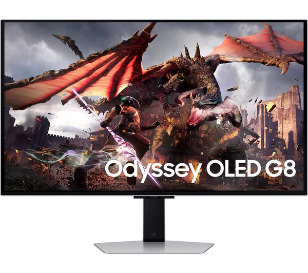 (image for) Samsung Odyssey G8 LS32DG802SUXXU 4K Ultra HD 32 Inch OLED Smart Gaming Monitor Black And Silver