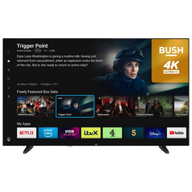 (image for) Bush 50 Inch 50UT24SB Smart 4K UHD HDR LED TiVo Freely TV
