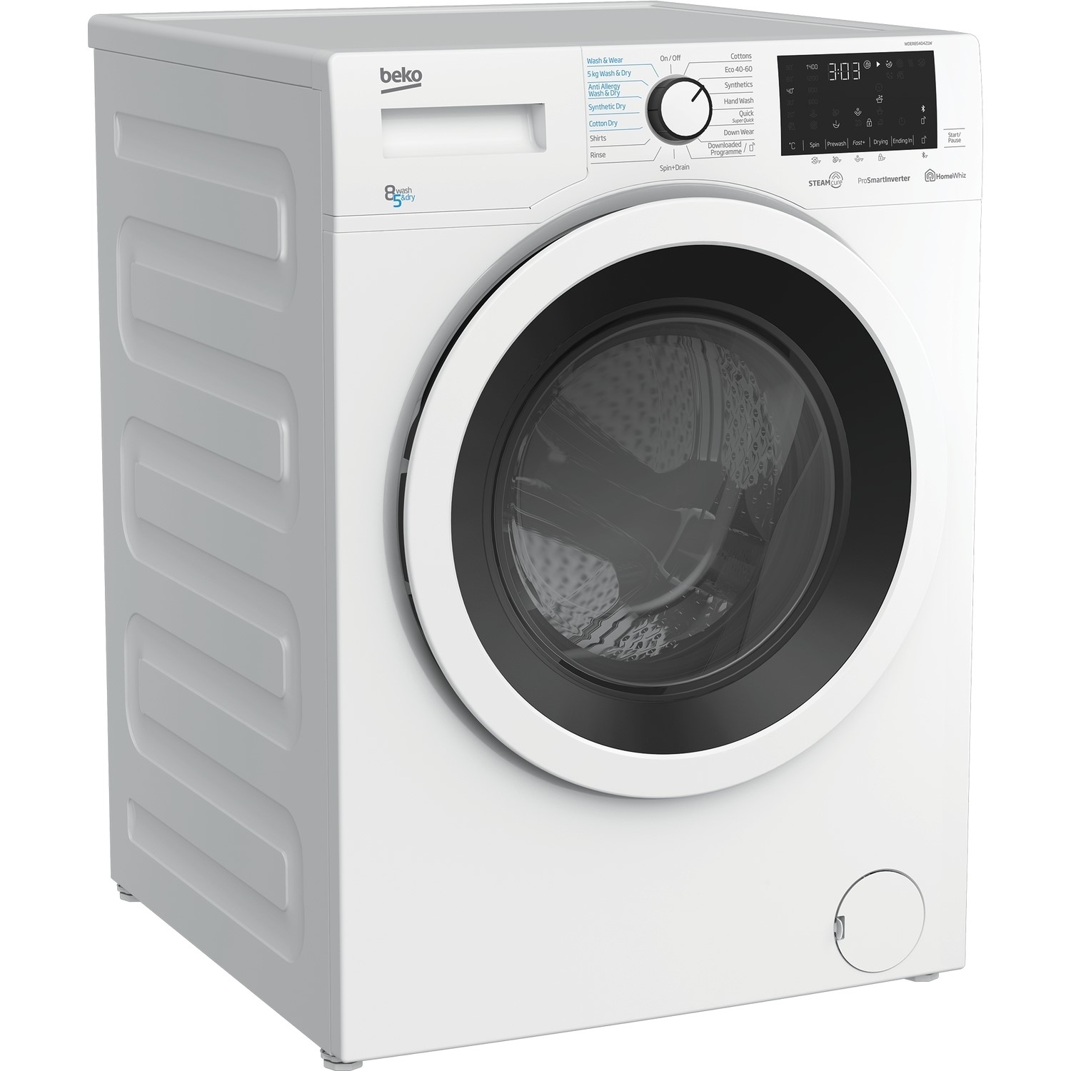 (image for) Beko WDER8540421W Washer Dryer 8Kg 1400 rpm White Quick Wash