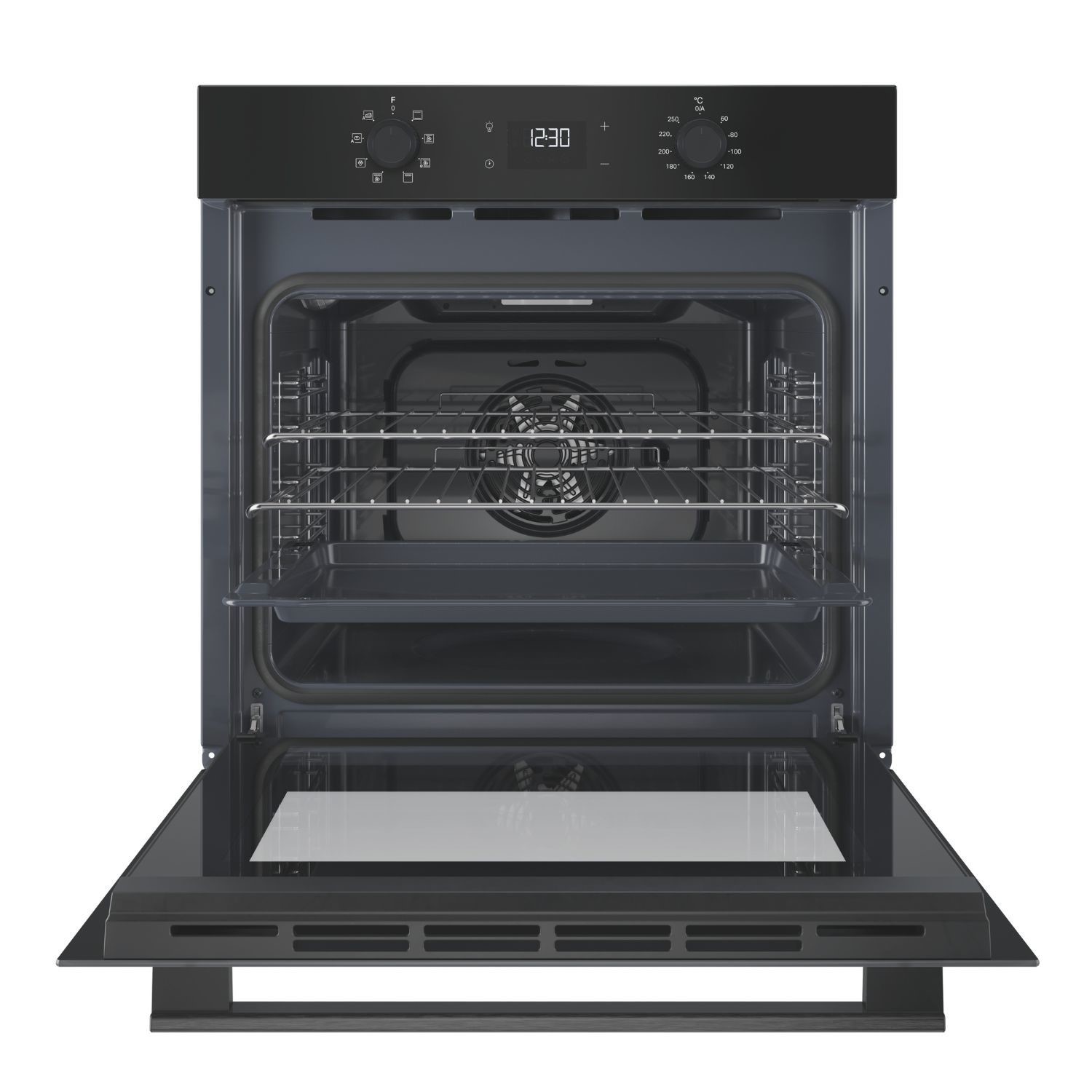 (image for) Hotpoint HO455CBUK 60cm Single Electric Oven Black 71 Litres