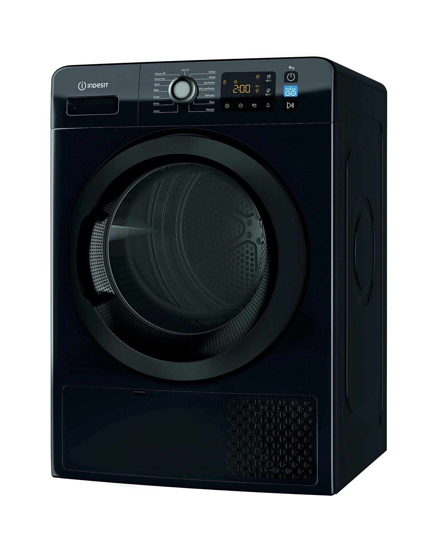 (image for) Indesit YTM1192BXUK Dryer Condenser Black 9kg Heat Pump