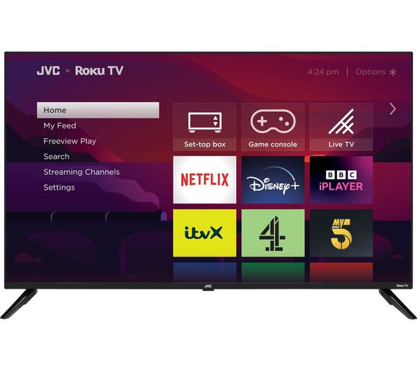 (image for) JVC LT43CR530 LED TV 43" Smart 4K Ultra HD HDR Roku TV USB