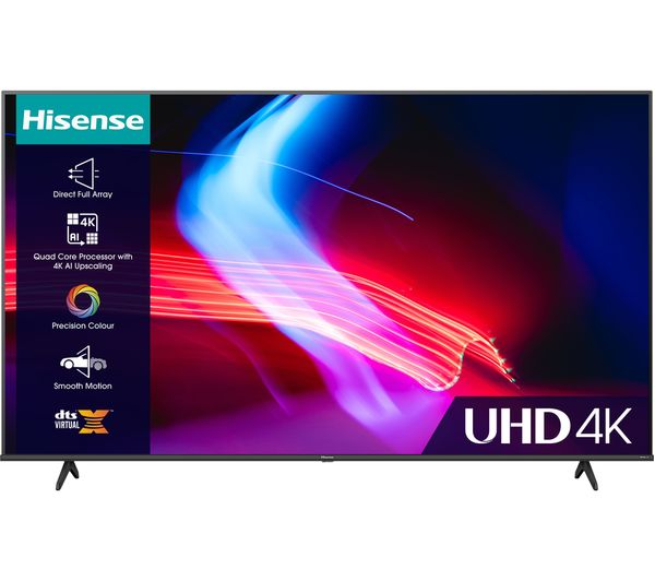 (image for) Hisense 50A6KTUK 50 Inch Smart 4K Ultra HD HDR LED TV