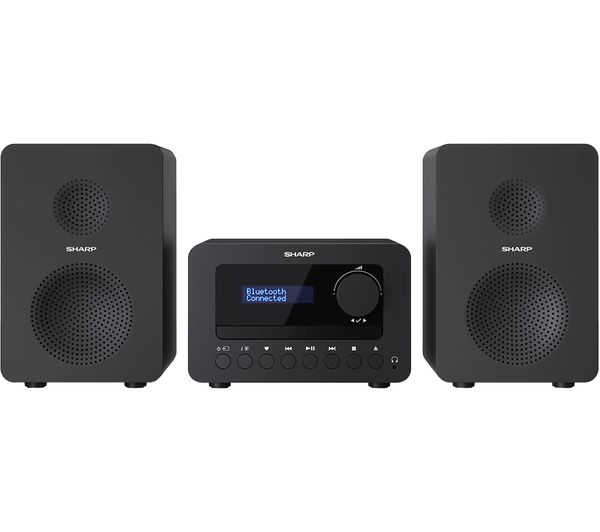 (image for) Sharp XLB520D Tokyo Bluetooth HiFi Micro System Black