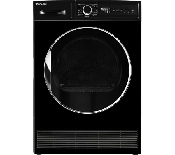 (image for) Montpellier MTDC8SDK Condenser Tumble Dryer Black 8kg Child Lock