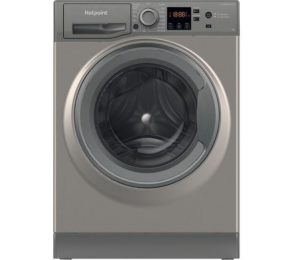 (image for) Hotpoint NSWR7469GKUK Washing Machine 1400 Spin Graphite 7kg