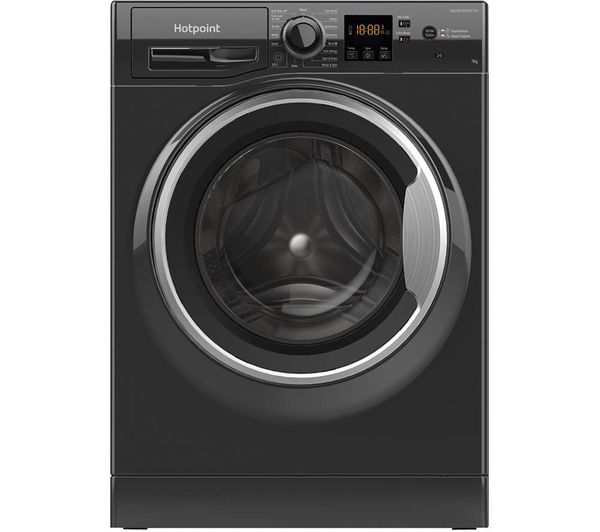 (image for) Hotpoint NSWM7469BSUK Washing Machine Black 7kg 1400 rpm