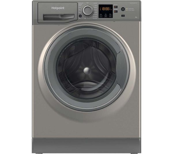 (image for) Hotpoint NSWR846GKUK 8kg 1400 Spin Washing Machine Graphite