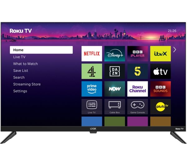 (image for) Logik L32RHE25 LED TV 32" Roku Smart HD Ready HDR