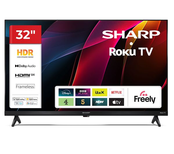 (image for) Sharp C32HD2725KB LED TV 32" Roku Smart HD Ready HDR