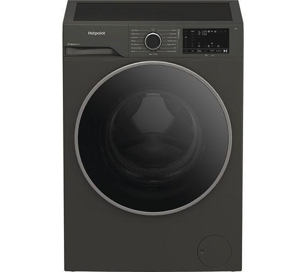 (image for) Hotpoint HBCA93GCAREUK Washing Machine 9kg 1400 Spin Manhattan Grey FabricCare