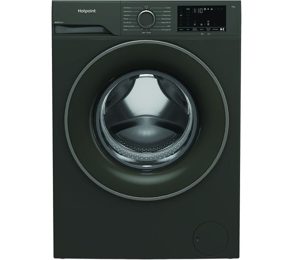 (image for) Hotpoint H101GANTISTAINUK 10kg 1400 Spin Washing Machine Manhattan Grey